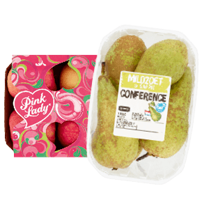 Pink Lady appels of Conference peren