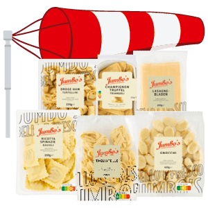 Alle Jumbo's verse pasta's