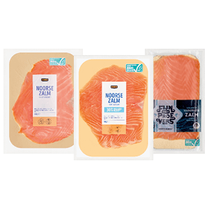 Gerookte Noorse of IJslandse zalm