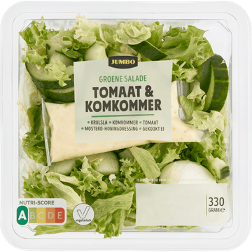 Jumbo Groene Salade Tomaat & Komkommer 340 g
