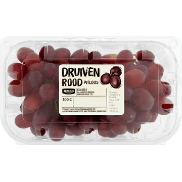 Jumbo Druiven Rood/Blauw Pitloos 500 g