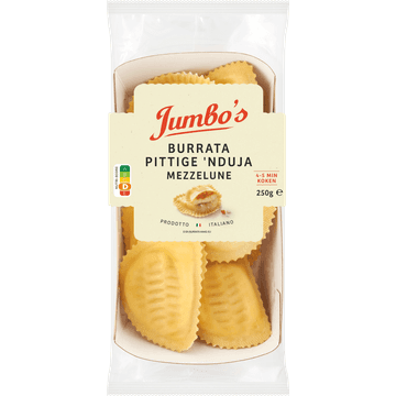Jumbo's Mezzelune Burrata & Pittige 'Nduja 250 g
