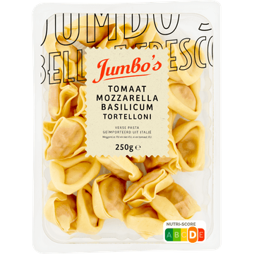 Jumbo's Verse Pasta Tortelloni Tomaat Mozzarella Basilicum 250 g