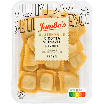 Jumbo's Verse Pasta Ravioli Ricotta Spinazie Glutenvrij 250 g