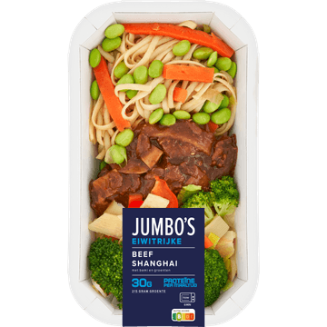 Jumbo's Eiwitrijke Beef Shanghai met Bami en Groenten 475 g